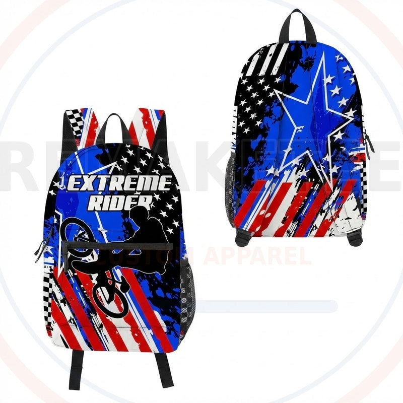 RemakeTee Custom Vintage Retro BMX Racing Backpack 083