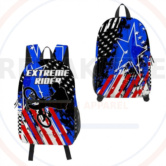 RemakeTee Custom Vintage Retro BMX Racing Backpack 099