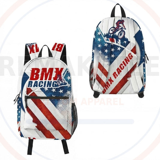 RemakeTee Custom Vintage Retro BMX Racing Backpack 103
