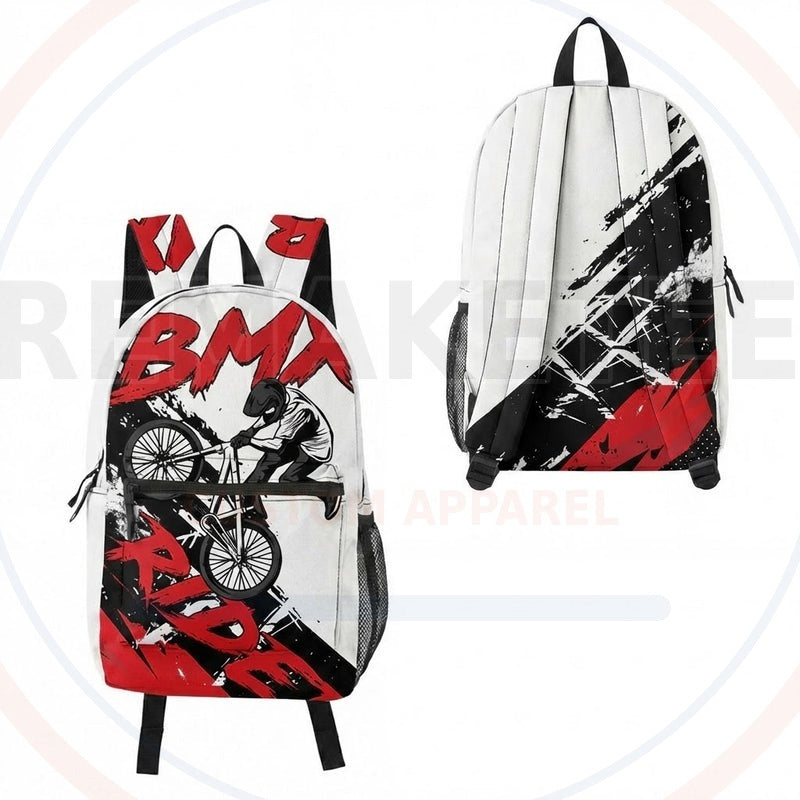 RemakeTee Custom Vintage Retro BMX Racing Backpack 108