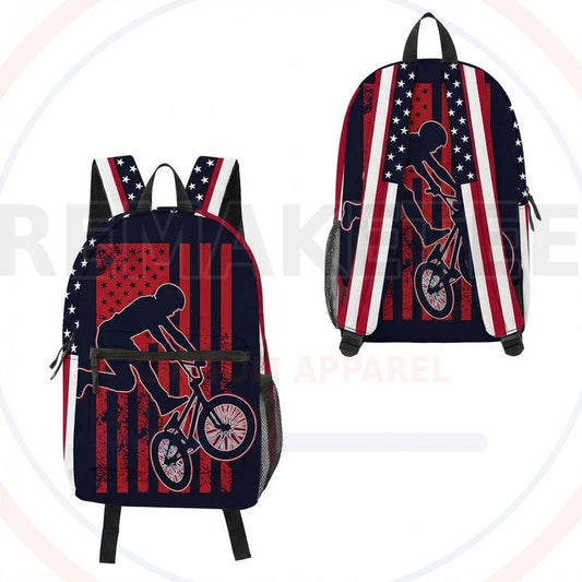RemakeTee Custom Vintage Retro BMX Racing Backpack 152