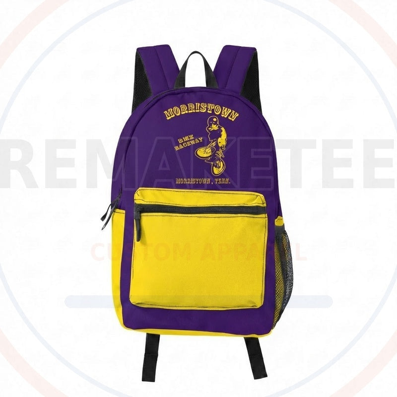 RemakeTee Custom Vintage Retro BMX Racing Backpack 161