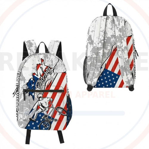 RemakeTee Custom Vintage Retro BMX Racing Backpack 177