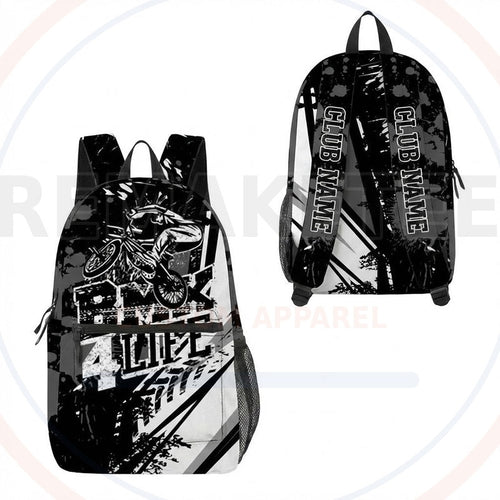 RemakeTee Custom Vintage Retro BMX Racing Backpack 195
