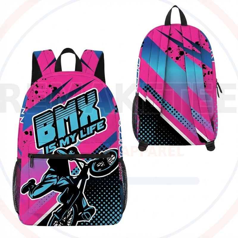RemakeTee Custom Vintage Retro BMX Racing Backpack 204