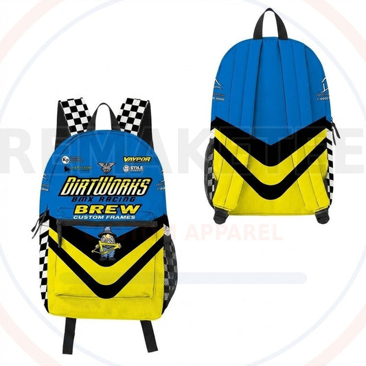 RemakeTee Custom Vintage Retro BMX Racing Backpack 289