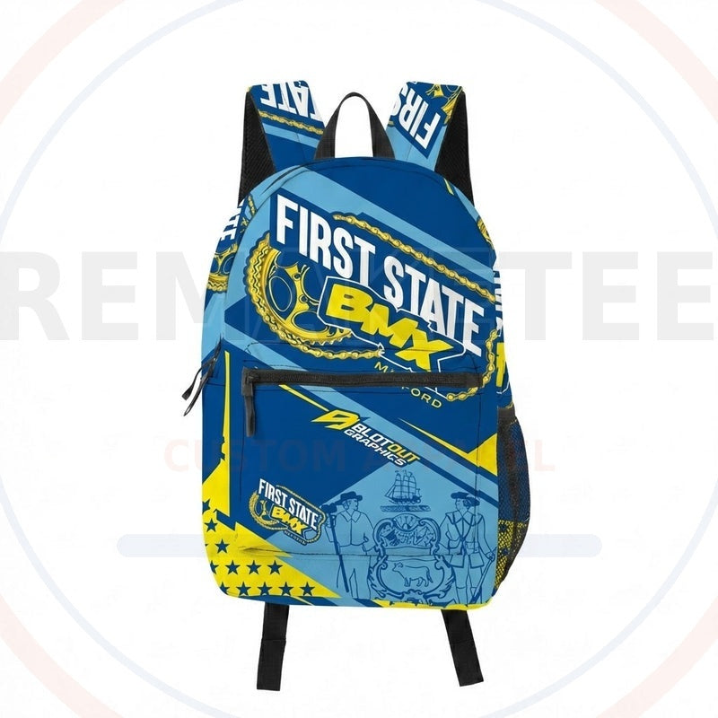 RemakeTee Custom Vintage Retro BMX Racing Backpack 423