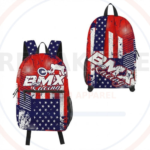 RemakeTee Custom Vintage Retro BMX Racing Backpack 455