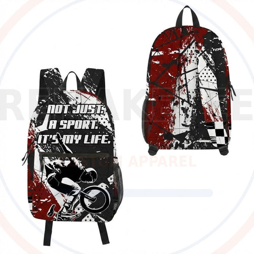 RemakeTee Custom Vintage Retro BMX Racing Backpack 456