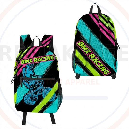 RemakeTee Custom Vintage Retro BMX Racing Backpack 489
