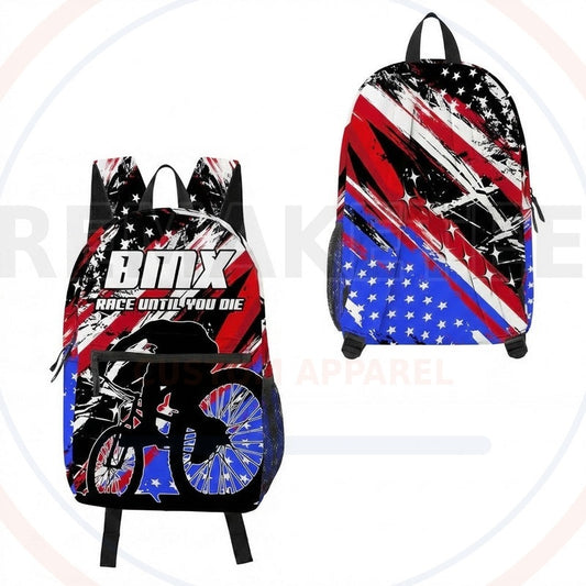RemakeTee Custom Vintage Retro BMX Racing Backpack 494