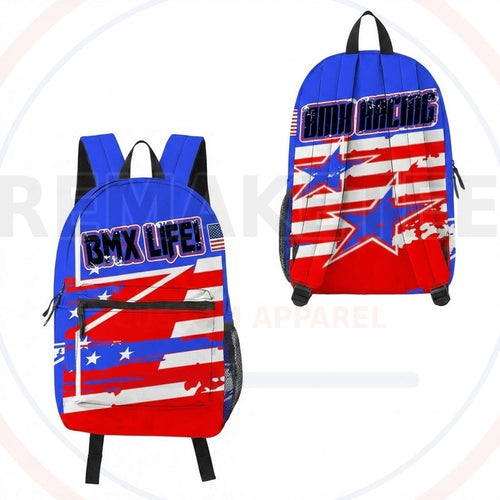 RemakeTee Custom Vintage Retro BMX Racing Backpack 501