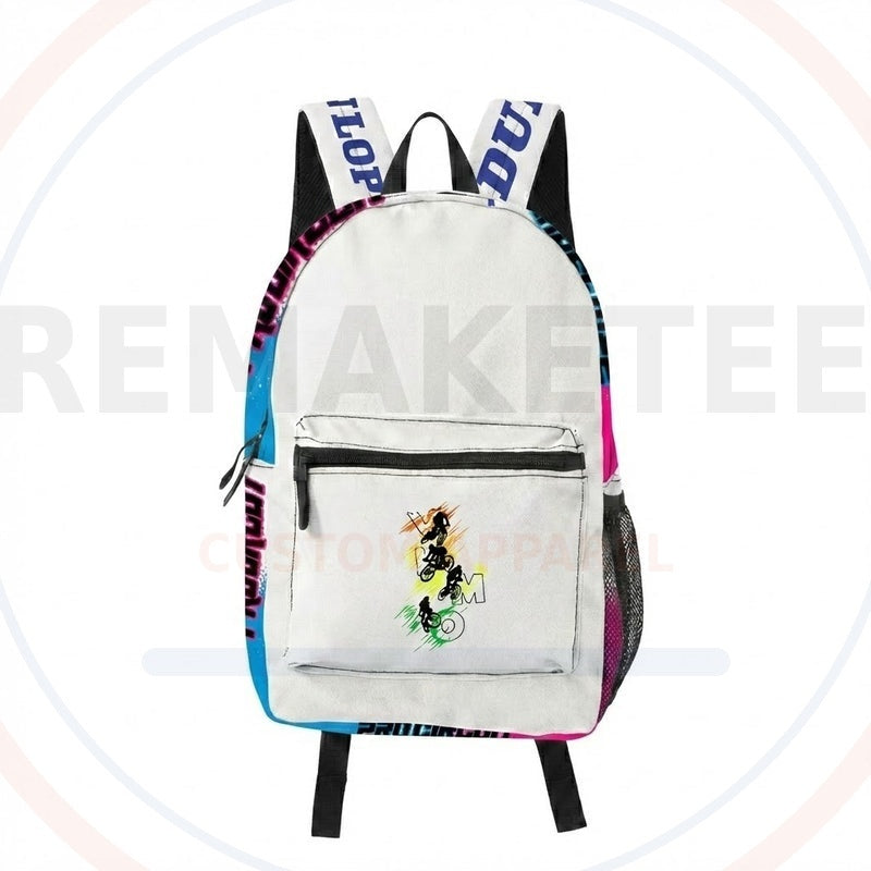 RemakeTee Custom Vintage Retro BMX Racing Backpack 514