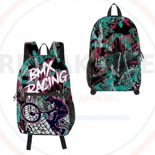 RemakeTee Custom Vintage Retro BMX Racing Backpack 572