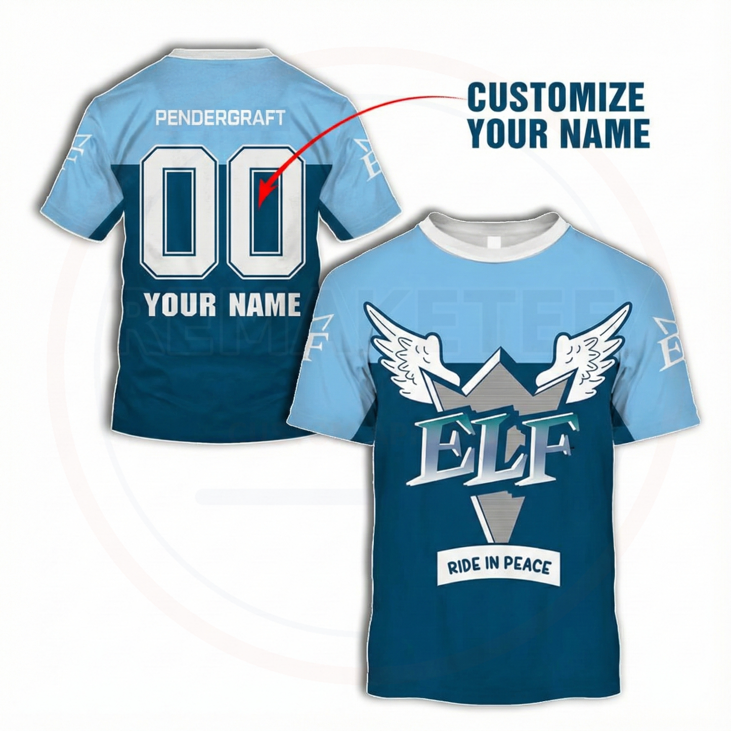 RemakeTee ELF Racing Custom Vintage Retro BMX Racing Jersey 078