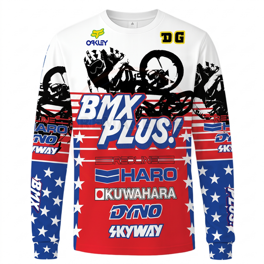 RemakeTee Haro Redline Kuwahara Dyno Skyway Custom Vintage Retro BMX Racing Jersey 148