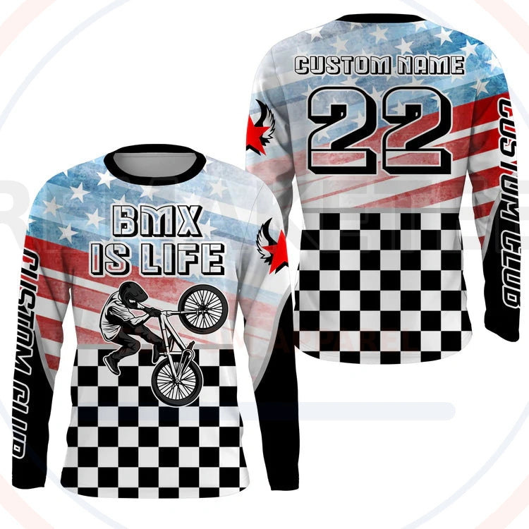 RemakeTee Custom Vintage Retro BMX Racing Jersey 846