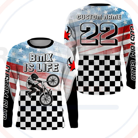 RemakeTee Custom Vintage Retro BMX Racing Jersey 846