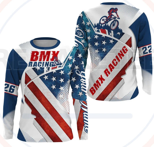 RemakeTee Custom Vintage Retro BMX Racing Jersey 849