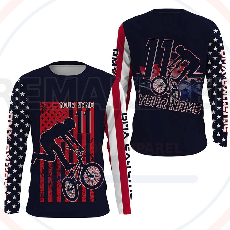 RemakeTee Custom Vintage Retro BMX Racing Jersey 859