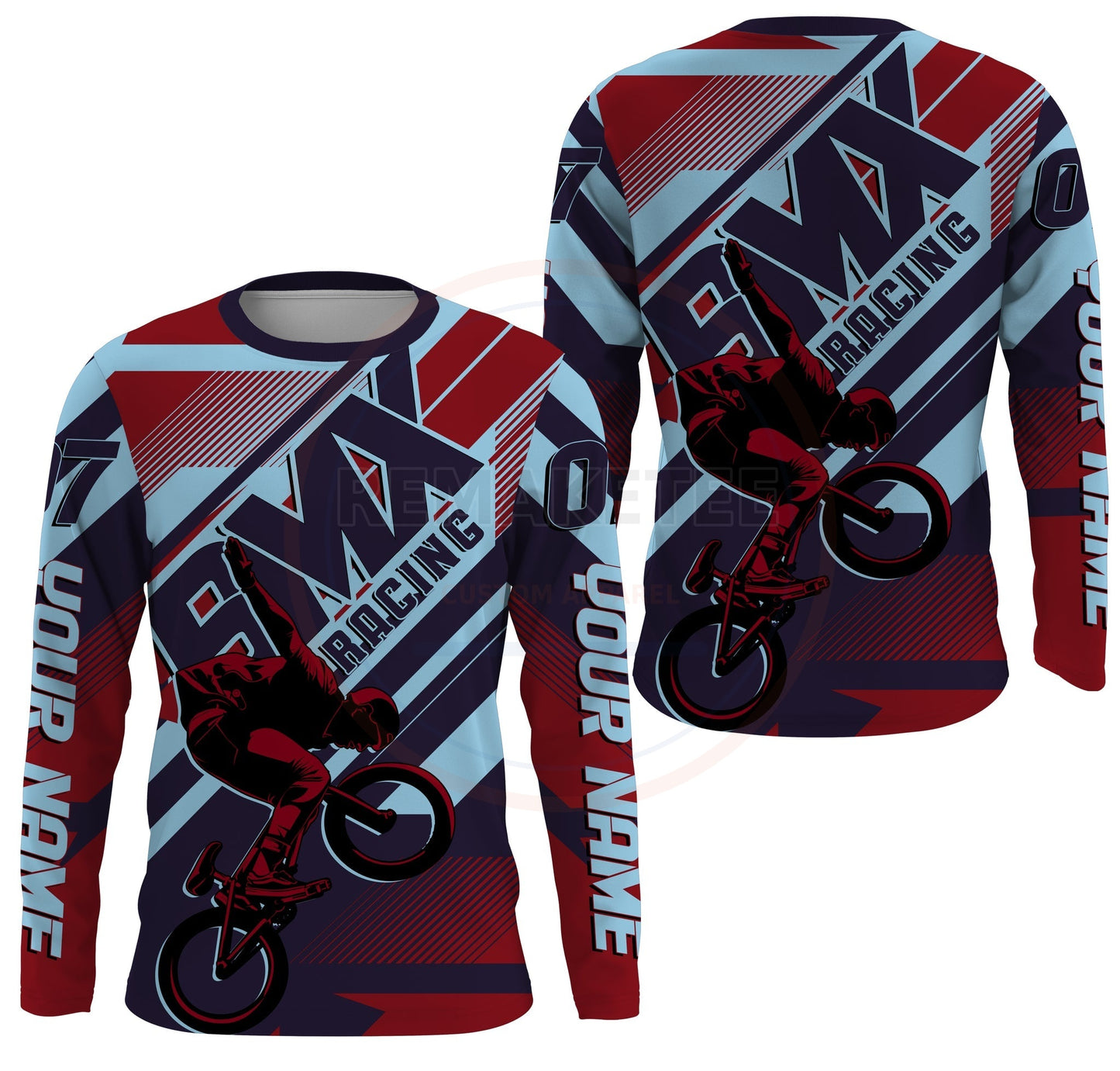 RemakeTee Custom Vintage Retro BMX Racing Jersey 869