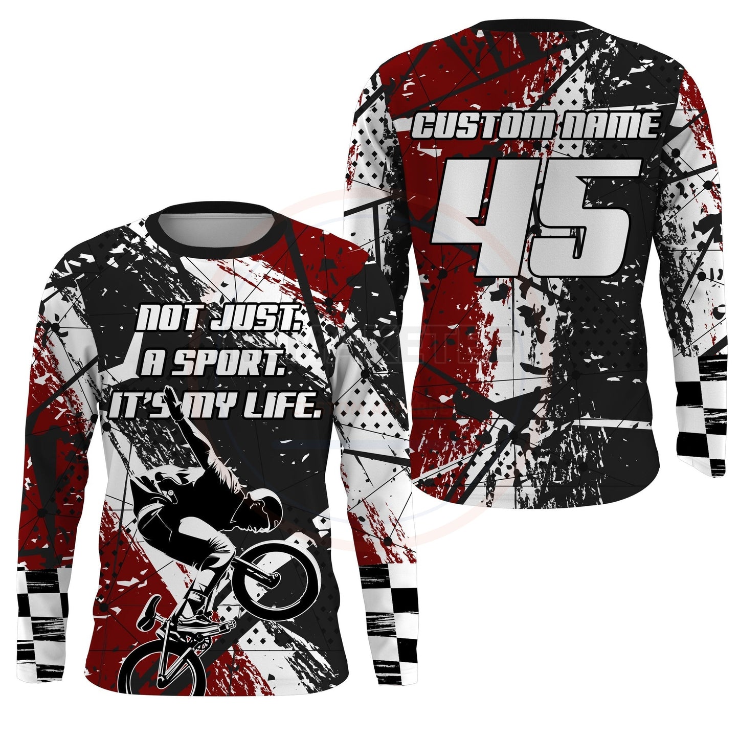RemakeTee Custom Vintage Retro BMX Racing Jersey 870