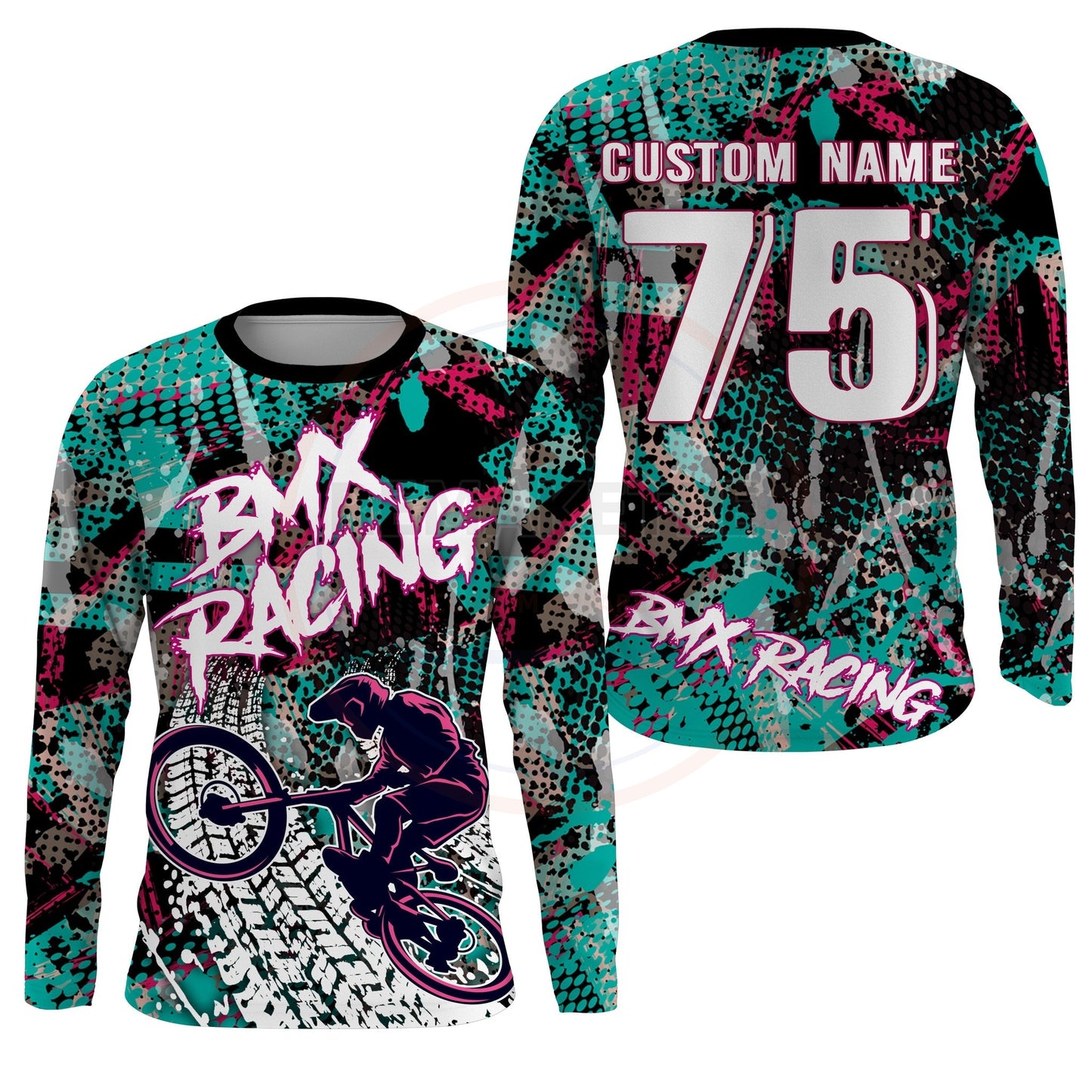RemakeTee Custom Vintage Retro BMX Racing Jersey 874