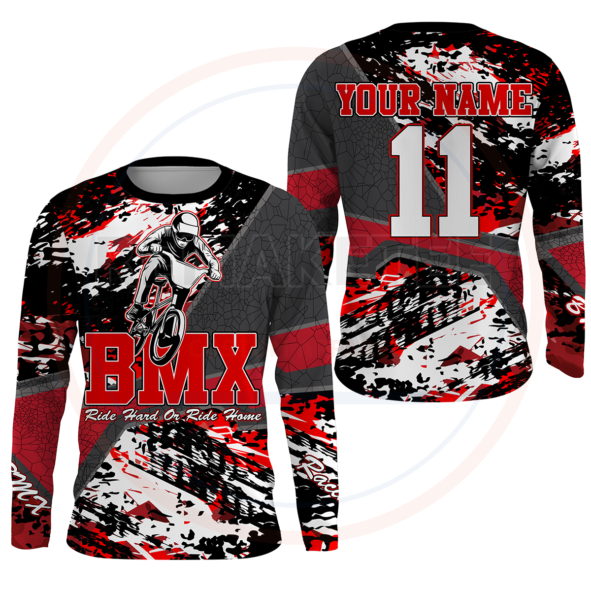 RemakeTee Custom Vintage Retro BMX Racing Jersey 882