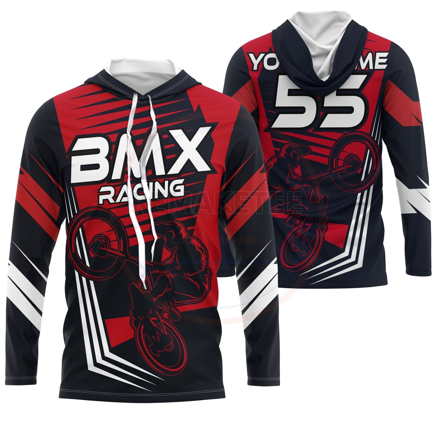 RemakeTee Custom Vintage Retro BMX Racing Jersey 884