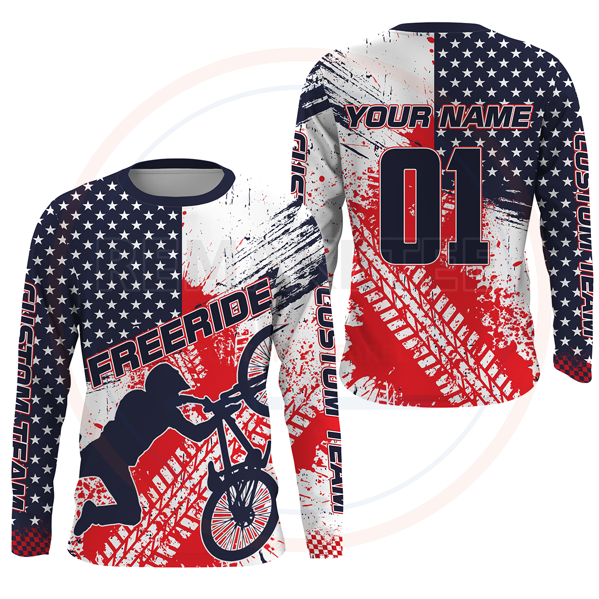RemakeTee Custom Vintage Retro BMX Racing Jersey 889