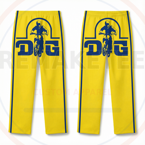 RemakeTee Custom Vintage Retro BMX Racing Long Pants 027