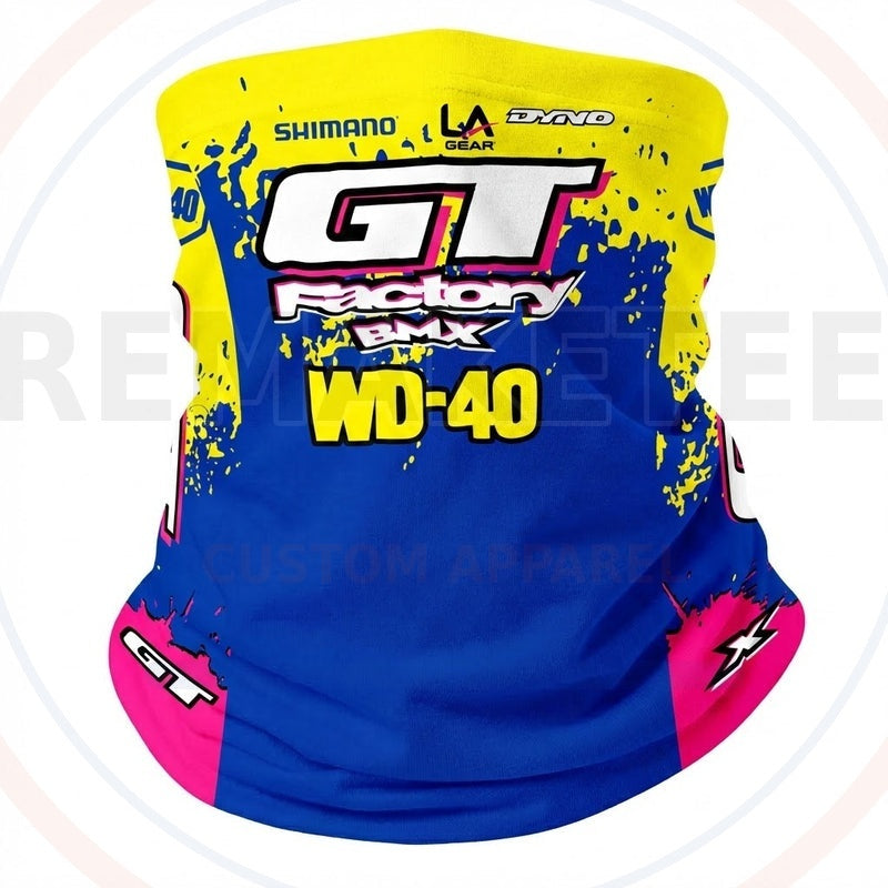 RemakeTee Custom Vintage Retro BMX Racing Neck Gaiter 350