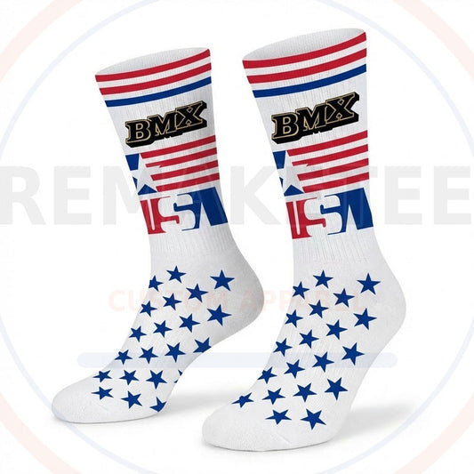 RemakeTee Custom Vintage Retro BMX Racing Socks 051