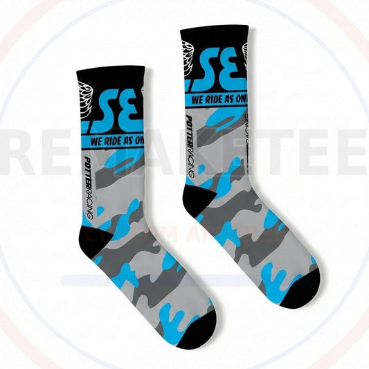 RemakeTee Custom Vintage Retro BMX Racing Socks 055