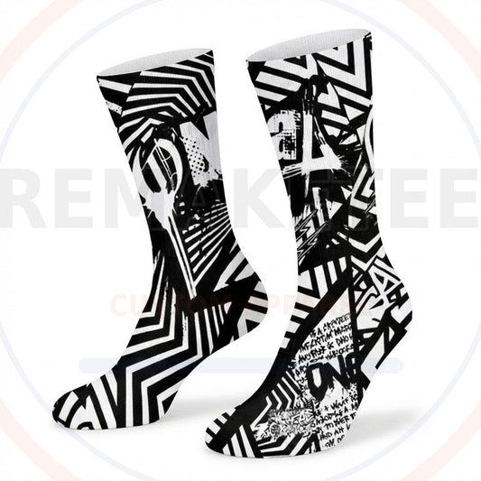 RemakeTee Custom Vintage Retro BMX Racing Socks 059