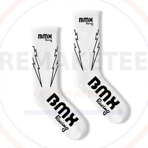 RemakeTee Custom Vintage Retro BMX Racing Socks 108