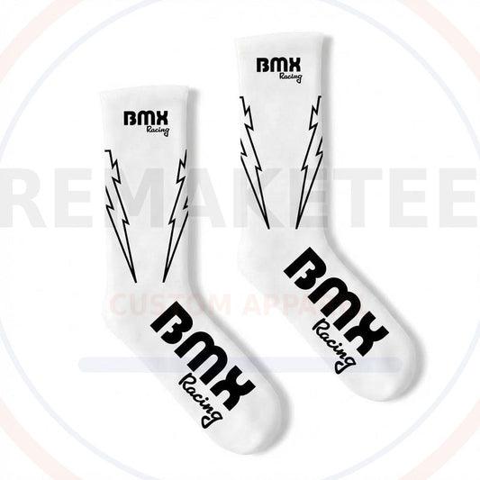 RemakeTee Custom Vintage Retro BMX Racing Socks 108