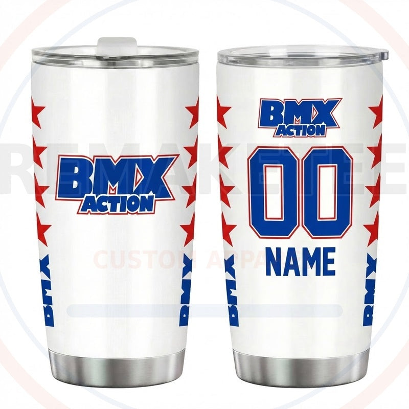 RemakeTee Custom Vintage Retro BMX Racing Tumbler Cup 171