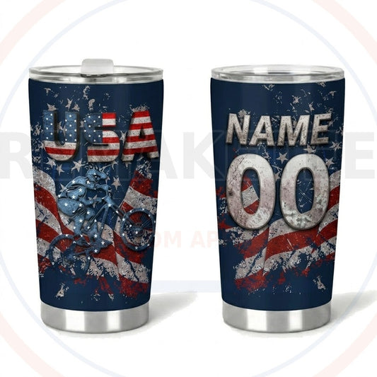 RemakeTee Custom Vintage Retro BMX Racing Tumbler Cup 352