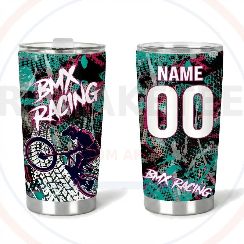 RemakeTee Custom Vintage Retro BMX Racing Tumbler Cup 359