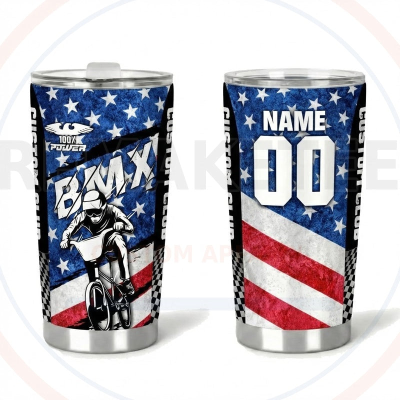 RemakeTee Custom Vintage Retro BMX Racing Tumbler Cup 367