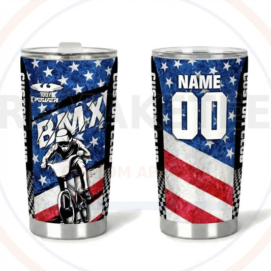 RemakeTee Custom Vintage Retro BMX Racing Tumbler Cup 367
