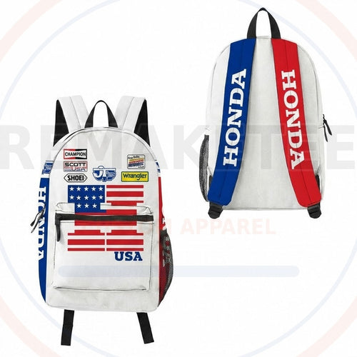 RemakeTee Custom Vintage Retro VMX Racing Backpack 381