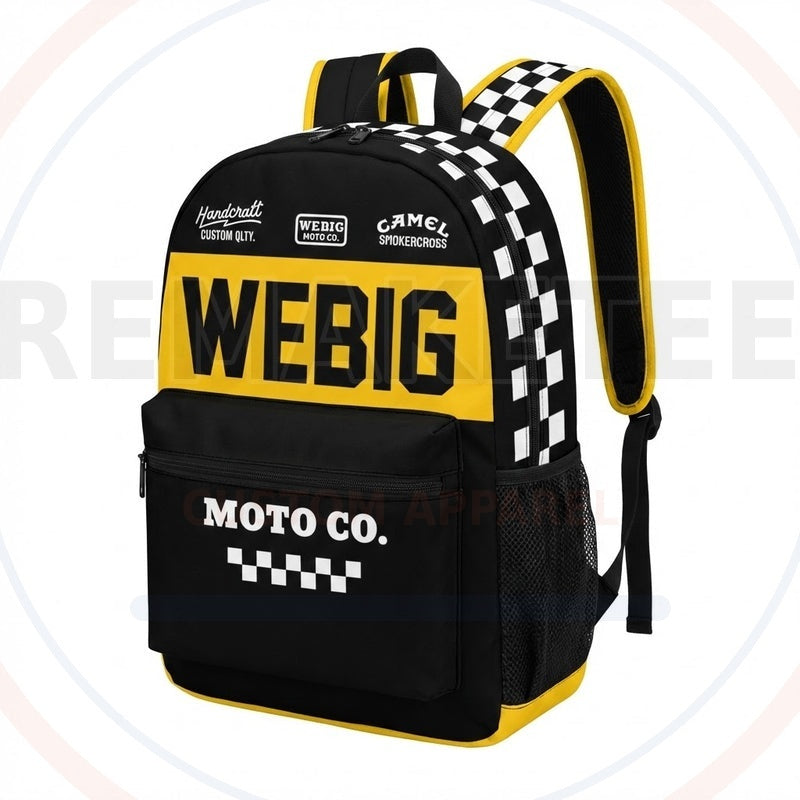 RemakeTee Custom Vintage Retro VMX Racing Backpack 388