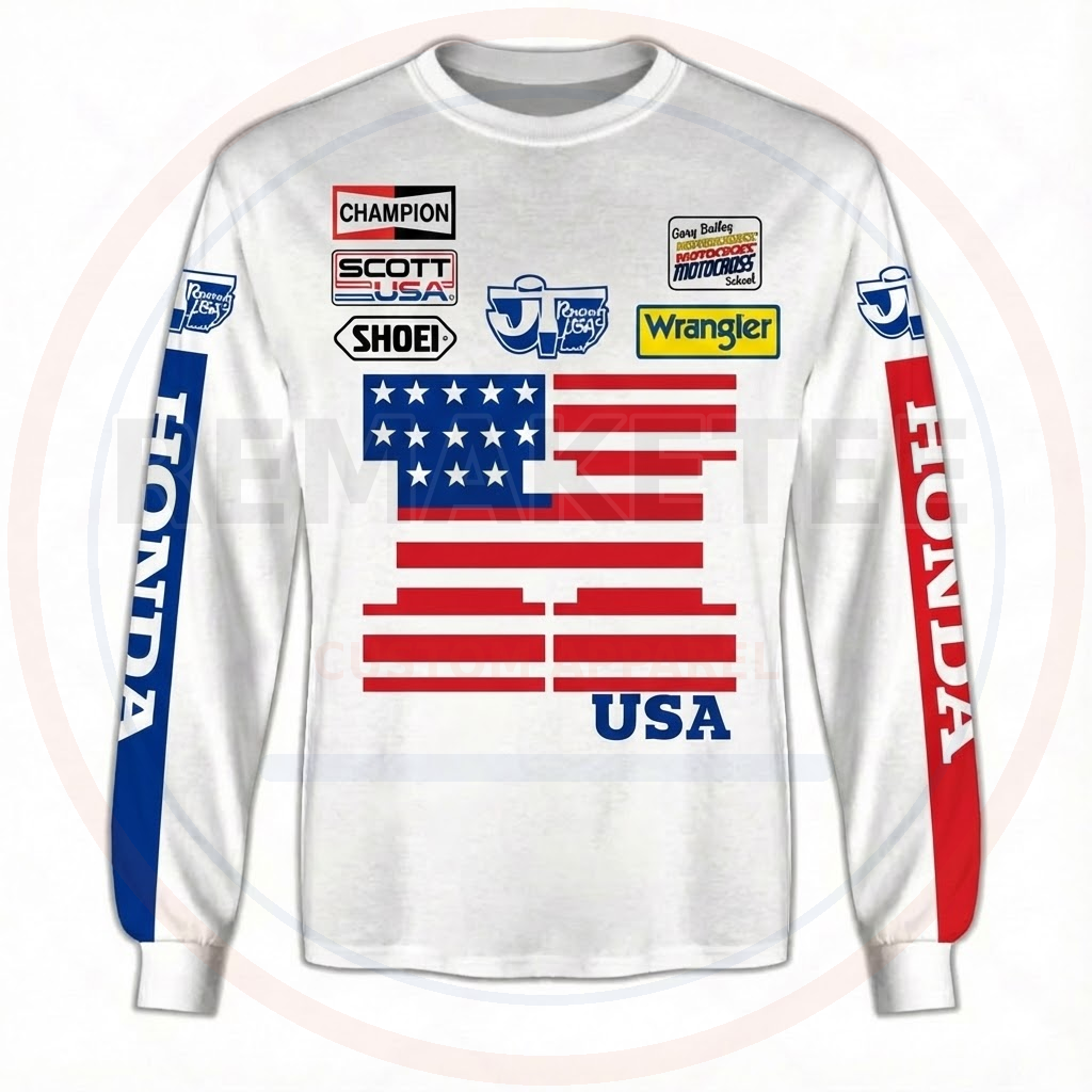 RemakeTee Custom Vintage Retro VMX Racing Jersey 1082
