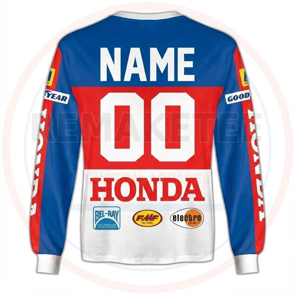 RemakeTee Custom Vintage Retro VMX Racing Jersey 1084
