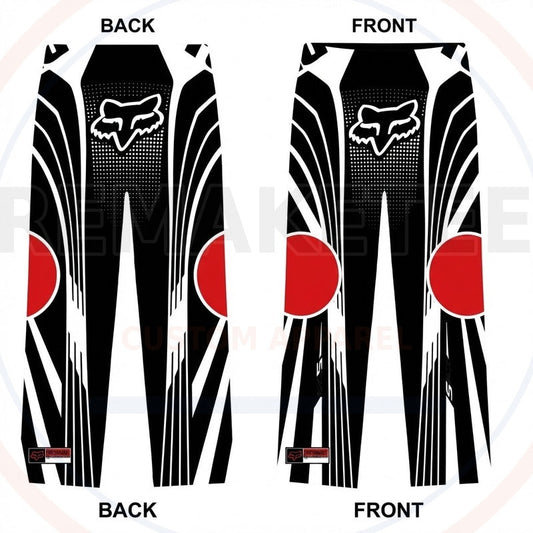 RemakeTee Custom Vintage Retro VMX Racing Long Pants 095