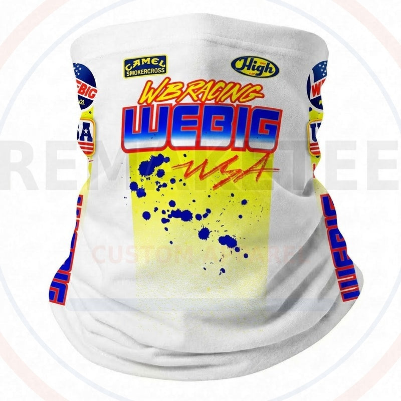 RemakeTee Custom Vintage Retro VMX Racing Neck Gaiter 485