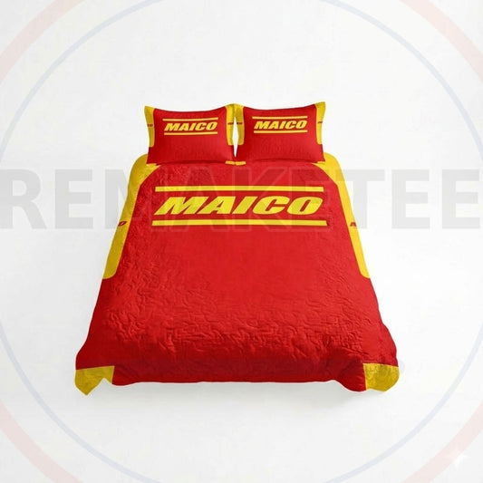 RemakeTee Custom Vintage Retro VMX Racing Quilted Bedding Sets 002