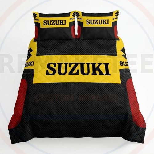 RemakeTee Custom Vintage Retro VMX Racing Quilted Bedding Sets 018